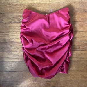 oh polly! ruched mini skirt
